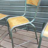 Set of 10 Mullca school high chairs