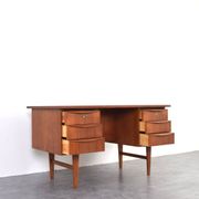 Mid-Century Danish Teak Executive Desk, 1960s.