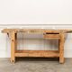 Old small workbench with drawer, beautiful original patina, 1920.