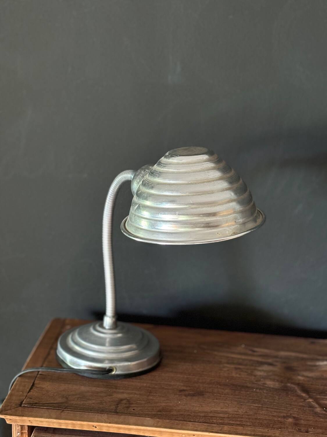 Vintage aluminum lamp