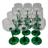 12 Alsace glass wine glasses