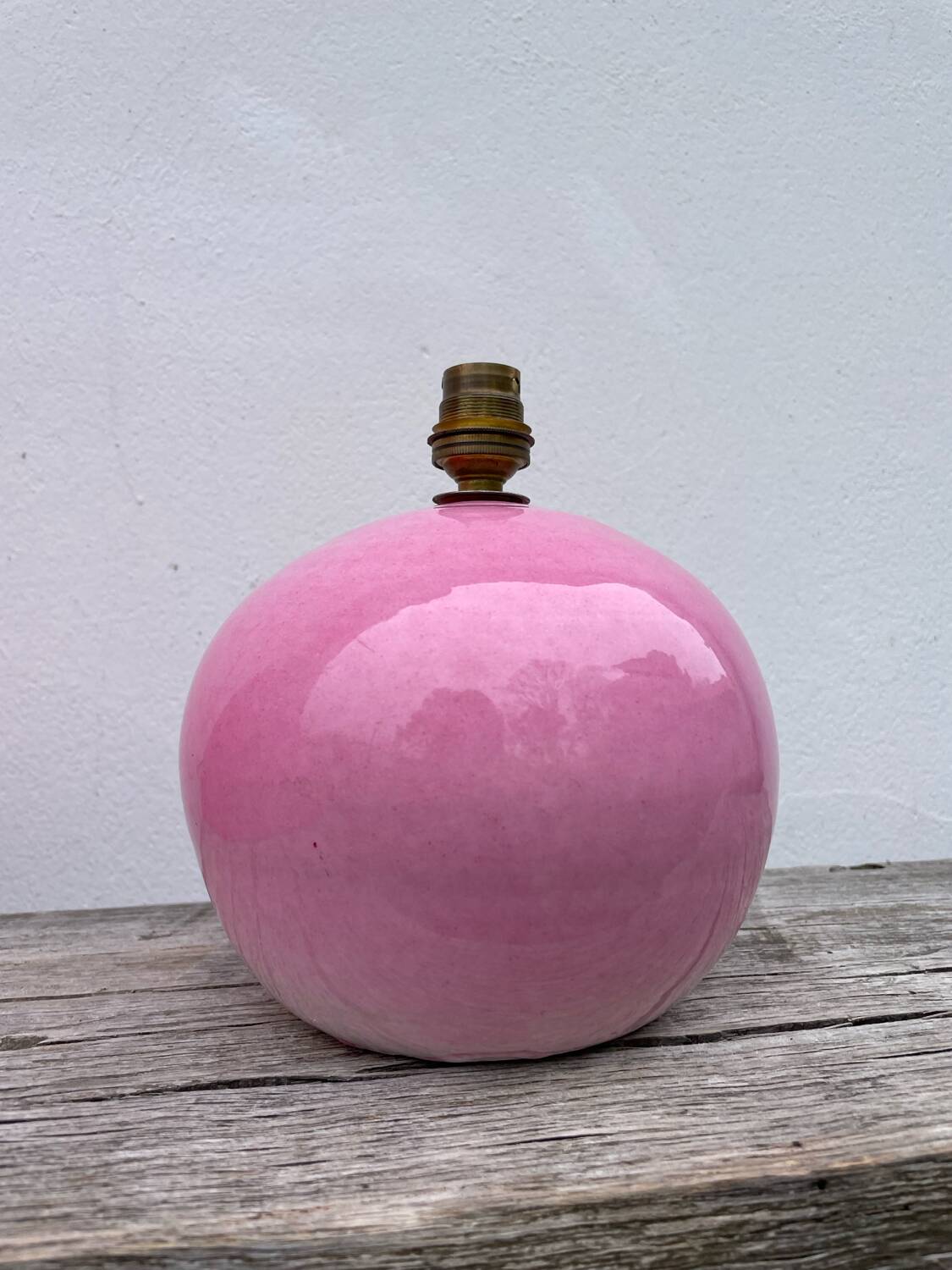 Pink ceramic lamp