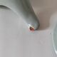 Celadon speckled glazed ceramic teapot