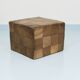 De Sede Patchwork Leather Cube Stool, Pouf, Ottoman, Switzerland, 1970s