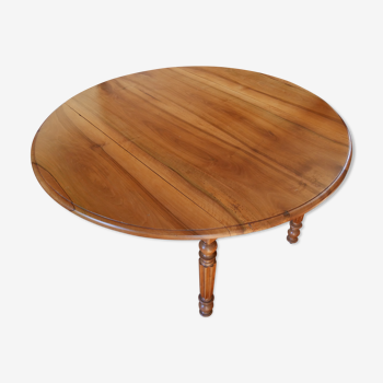 Table ronde en bois massif