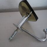 Vintage hook 1960 crystallo smoked crystal and stainless steel italy handworked