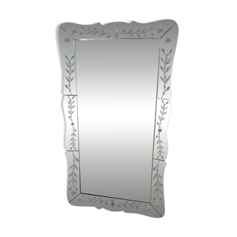 Very large 20th-century Venetian mirror.