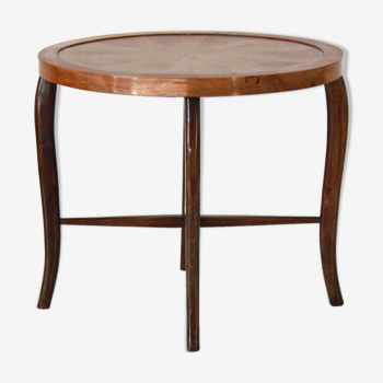 Table d'appoint en bois incurvé art déco de 1930