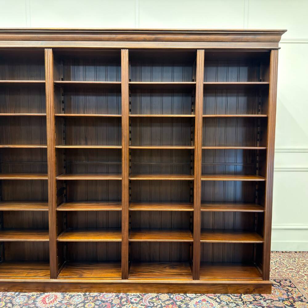 Large Classic English Open Bookcase