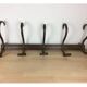 Wall coat rack bentwood bistro, 5 hooks
