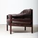 Fauteuil en cuir, Suède, années 1970