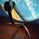 Large Vintage Globe • Glass • Brass • Columbia Duo • Space Age • 1960
