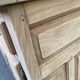 Stripped oak enfilade from 1950, 232cm.