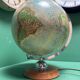 Vintage 1960s German glass globe lamp by JRO Globus Munchen