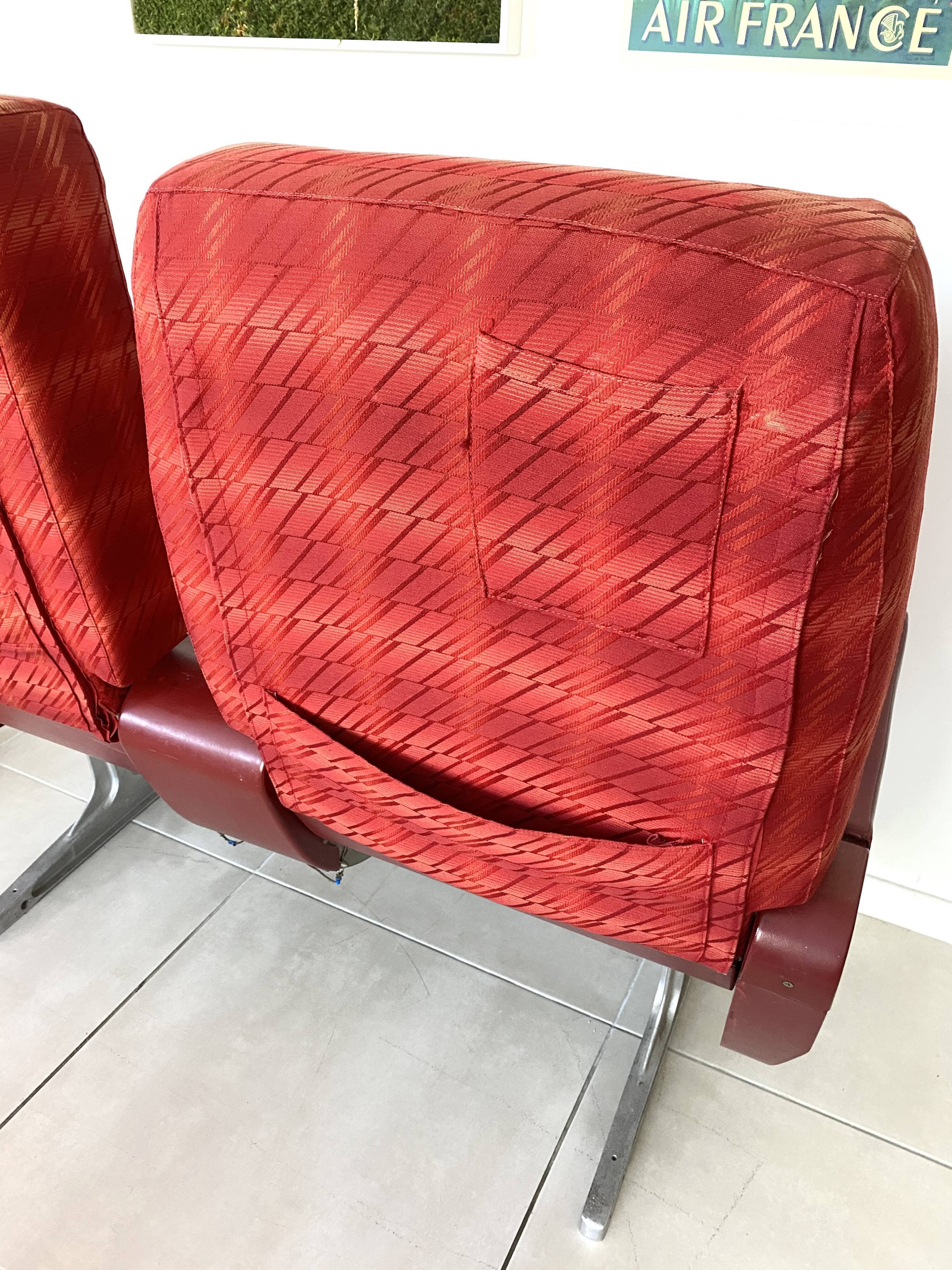 Vintage Air France aircraft chairs