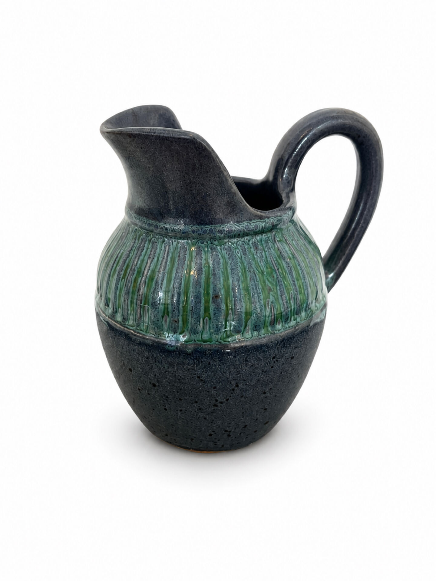 Stoneware jug with glaze