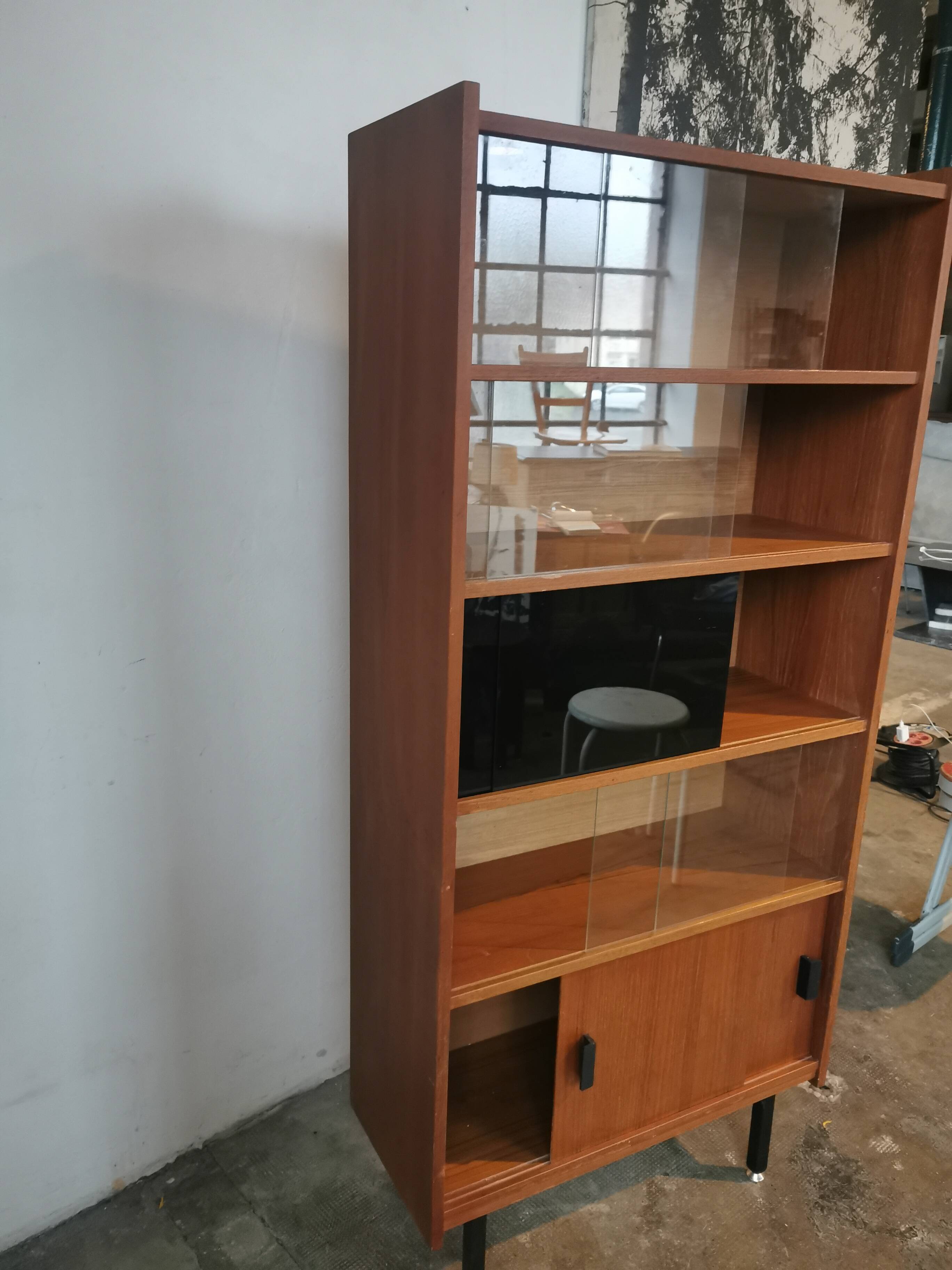 Bookcase, vintage shelf from the 60s