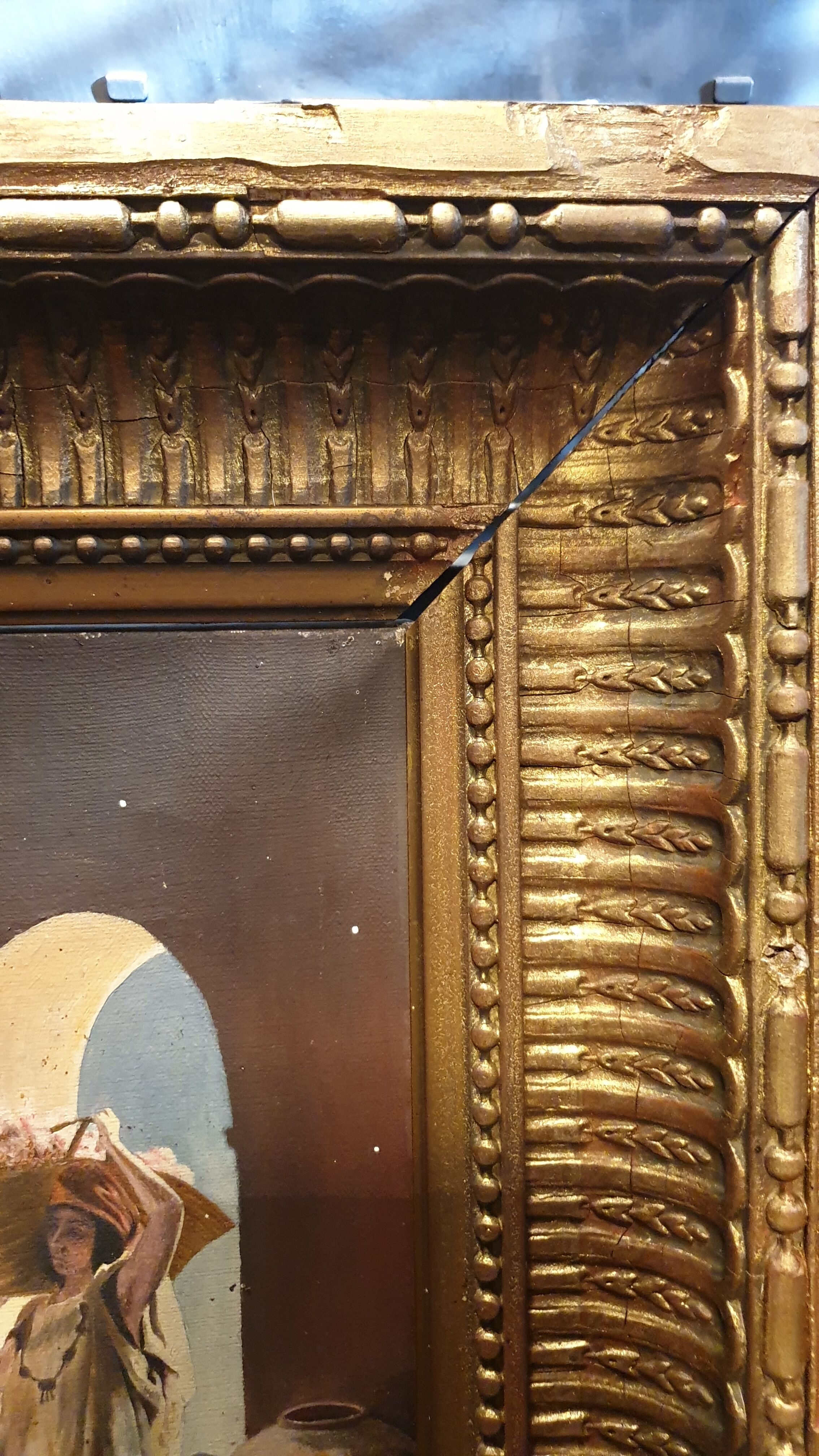 Painting on oriental canvas