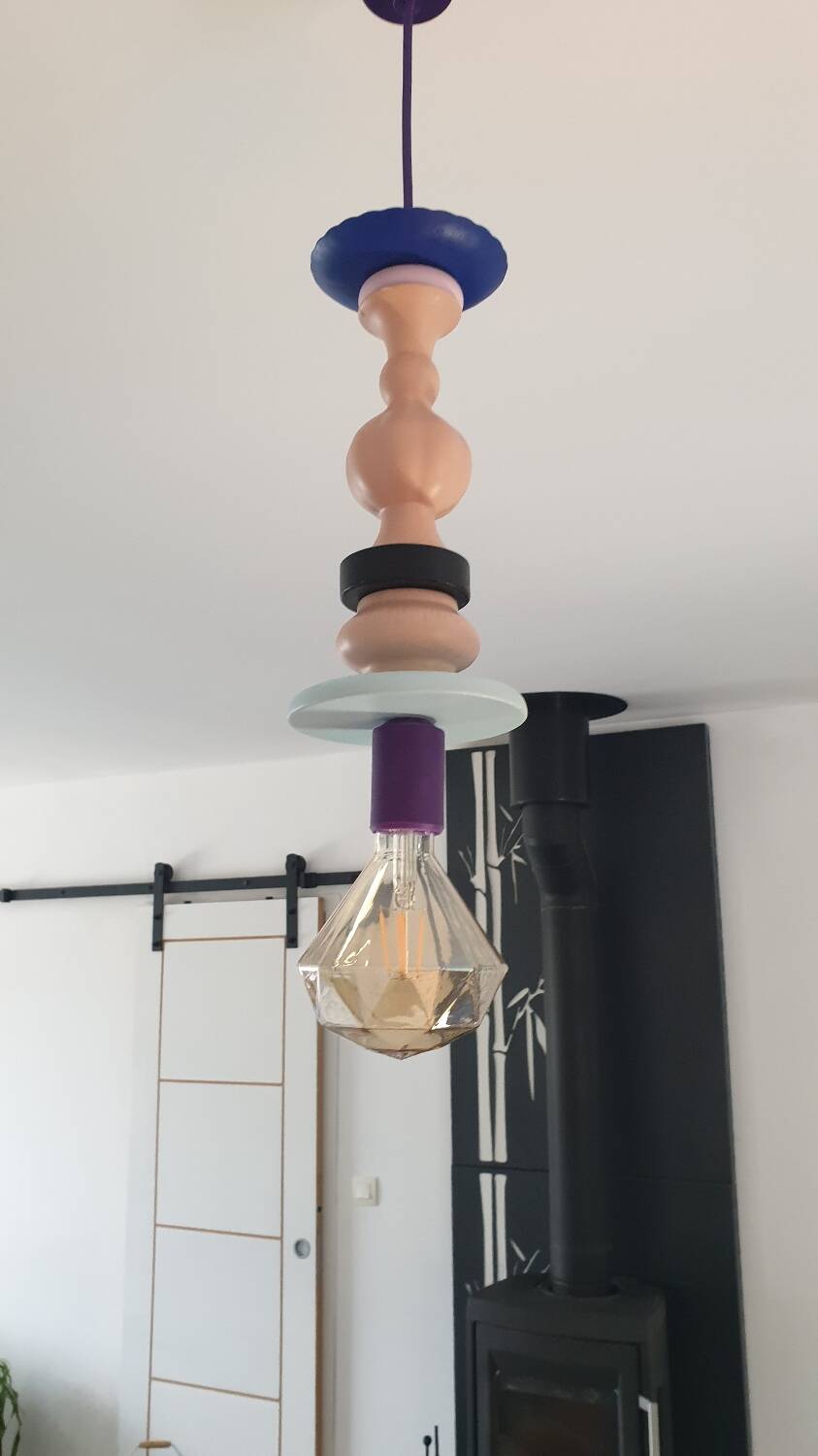 Upcycled suspension in Danish design style