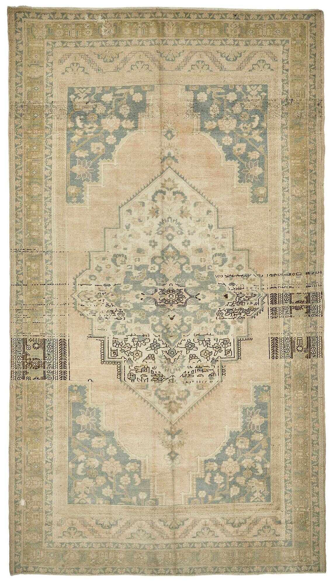 Turkish Vintage Anatolian Rug 188 cm x 335 cm