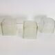 Iviken Ice Cube Table Lamp in Glass from Ikea, 1990s, Set of 3