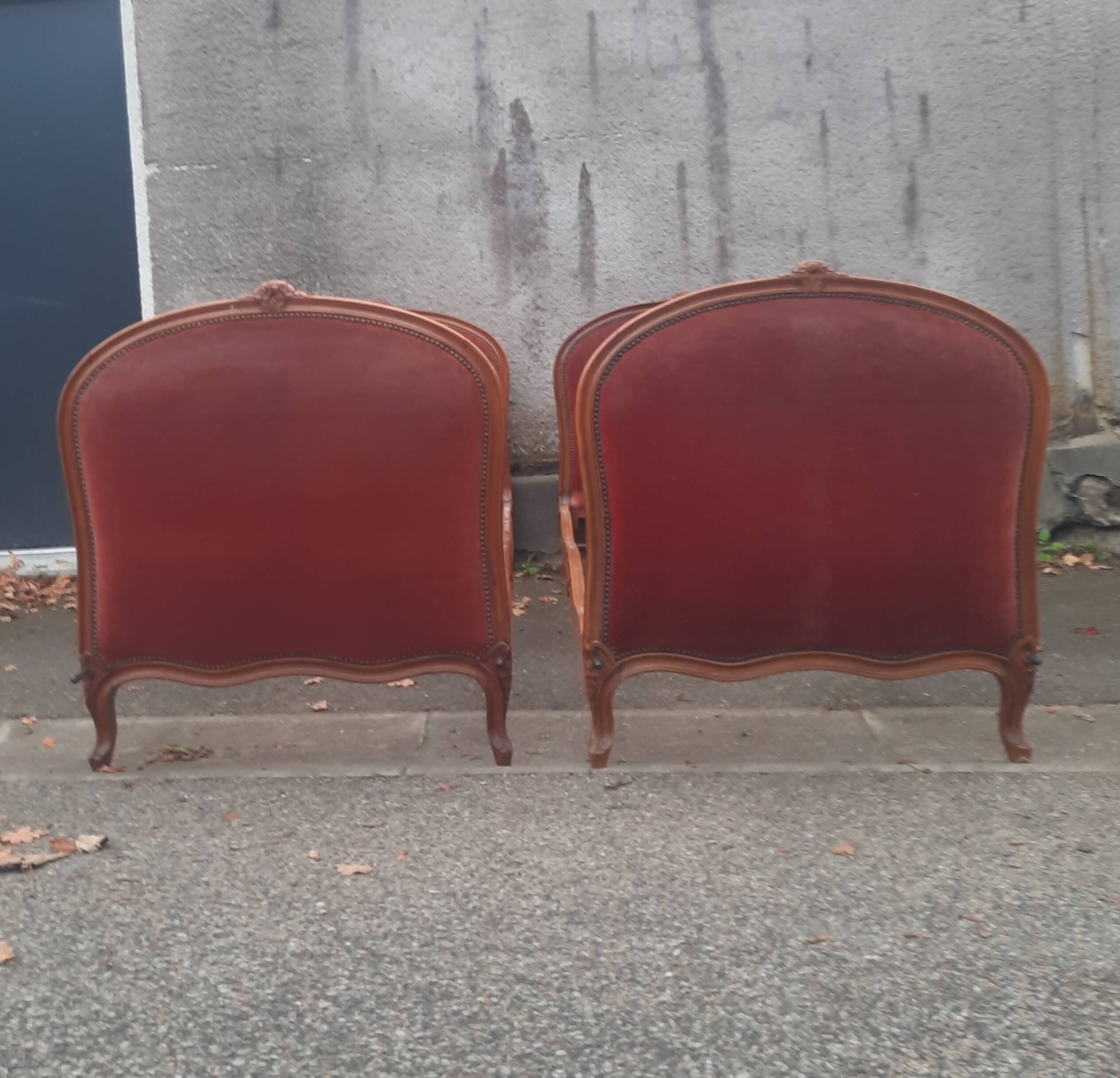 Paire de lit  style Louis XV