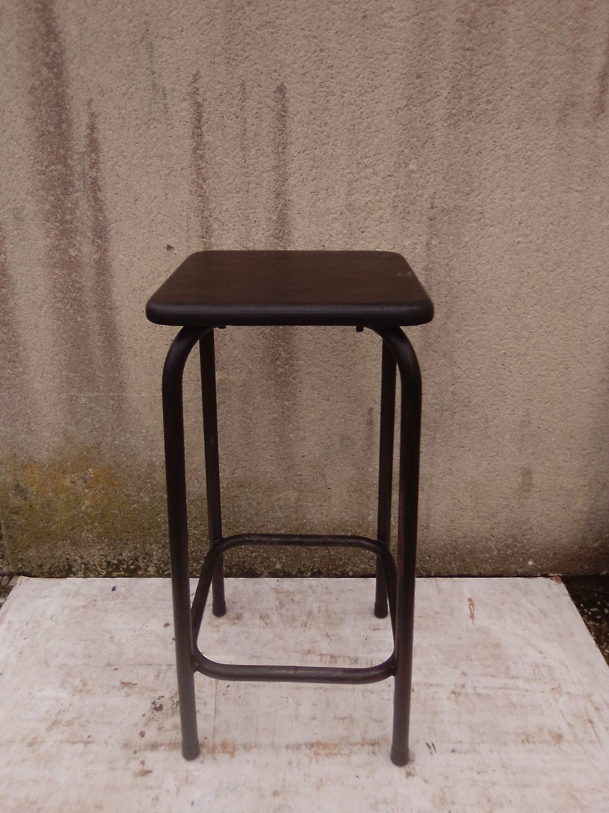Ideal metal stool loft indiustriel H 65 cm