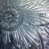Molded glass basin chandelier