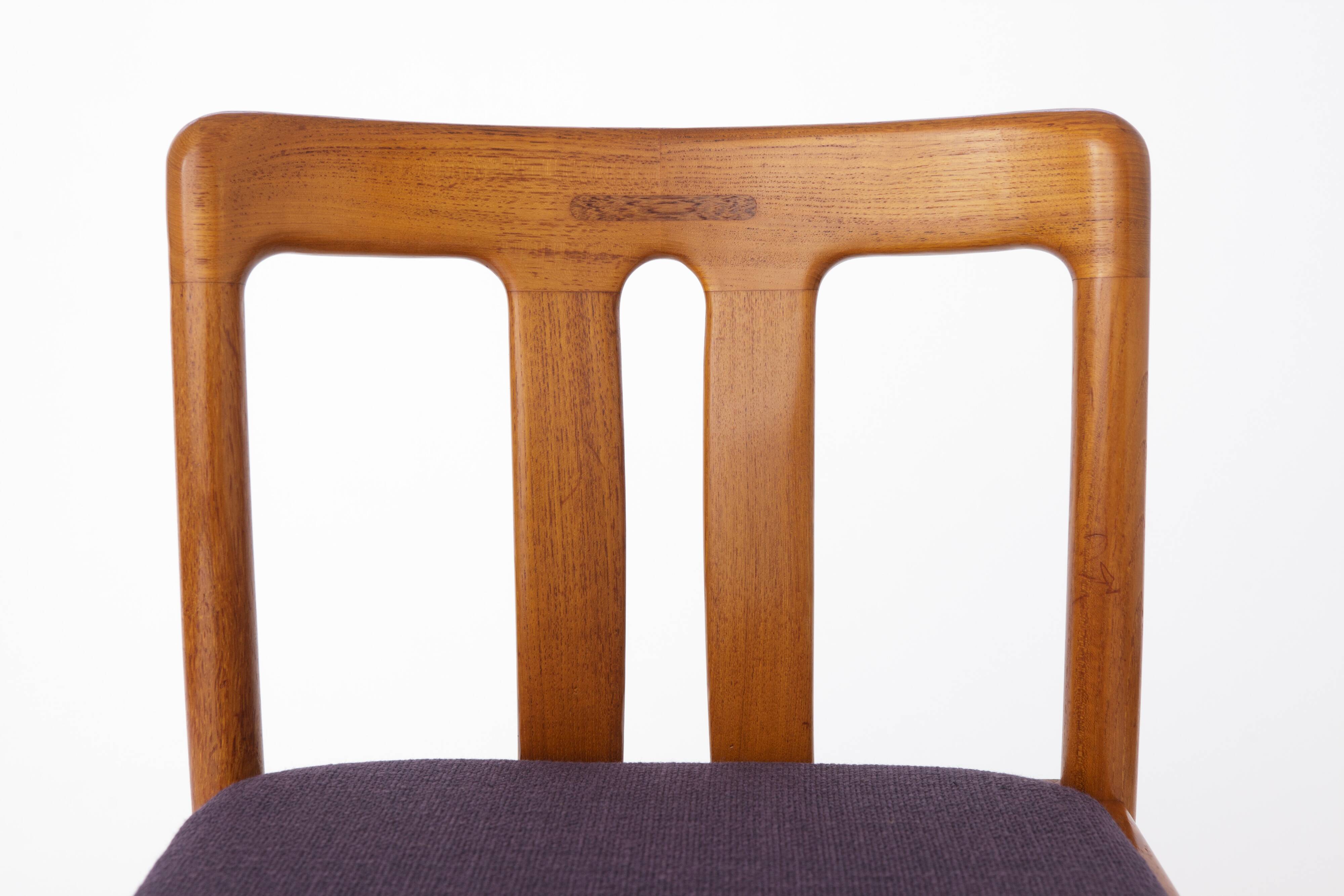 Set of 4 Teak Vintage Chairs, 1960s, by Uldum, Denmark