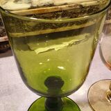 3 safe blown crystal glasses shower stand