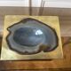 Agate and brass pocket emptier, 1970s