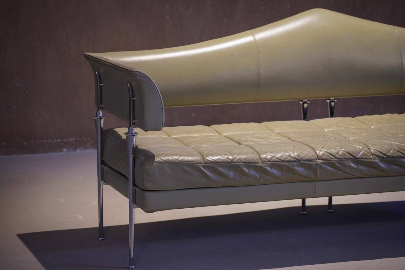 Hydra leather sofa by Luca Scacchetti for Poltrona Frau, Italy 2000s