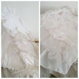 1970s rattan cradle/bassinet with hood and arch