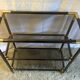 Smoked glass brass library - 70s