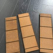 Vintage 1960 String wall shelf in gold wood - 60 x 50 cm