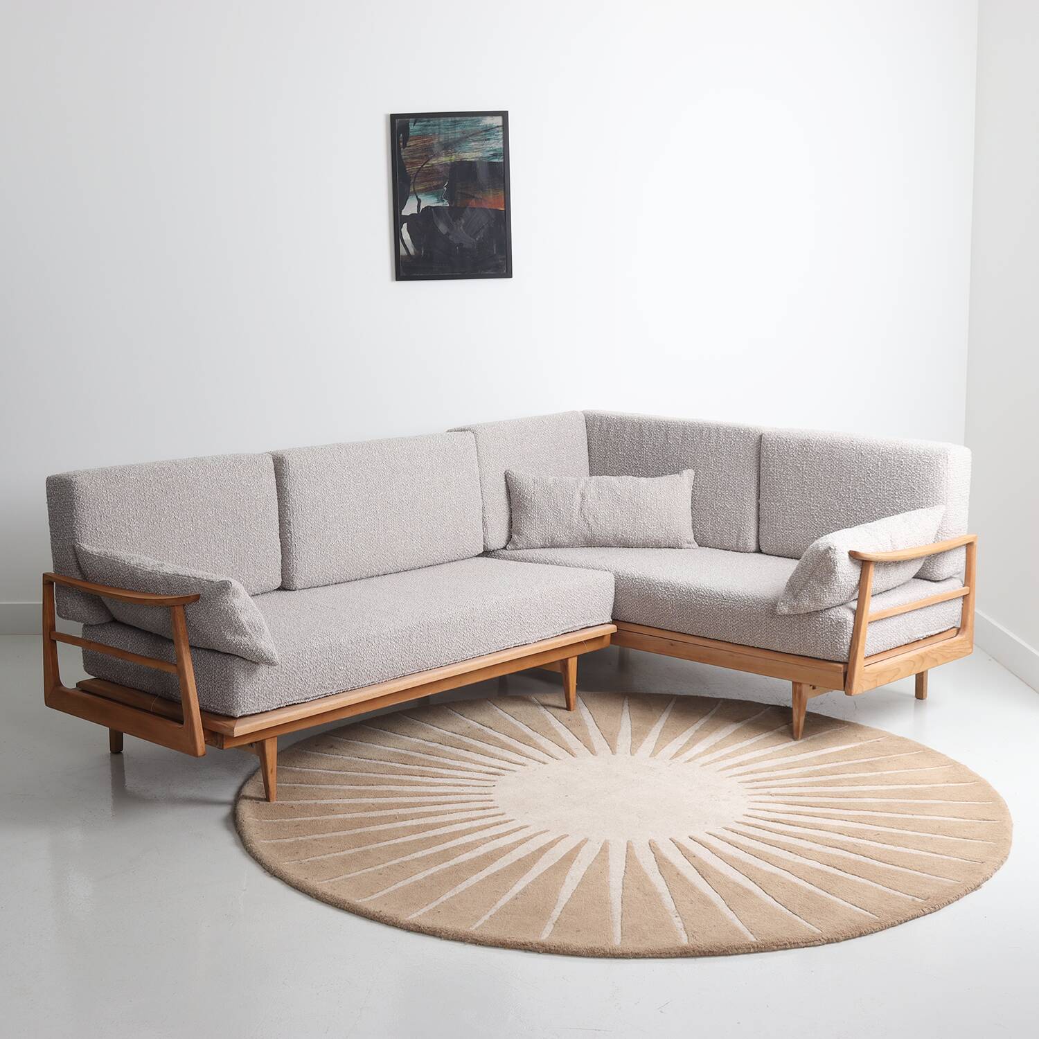 Scandinavian corner sofa