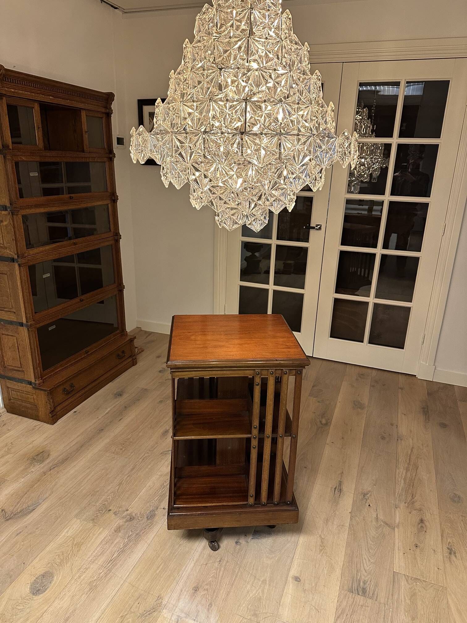 mahogany revolving bookcase