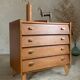 Vintage oak chest of drawers with 4 drawers