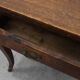 French Provincial Oak Table with Two Drawers, France, 19th Century