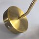 Wall lamp in gilded brass and mini opaline 1930