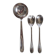 Silver-plated serving utensils - ladle, salad servers