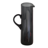 Danish pitcher in blue-grey smoked glass