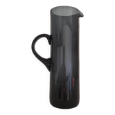 Pichet danois en verre fumé bleu-gris