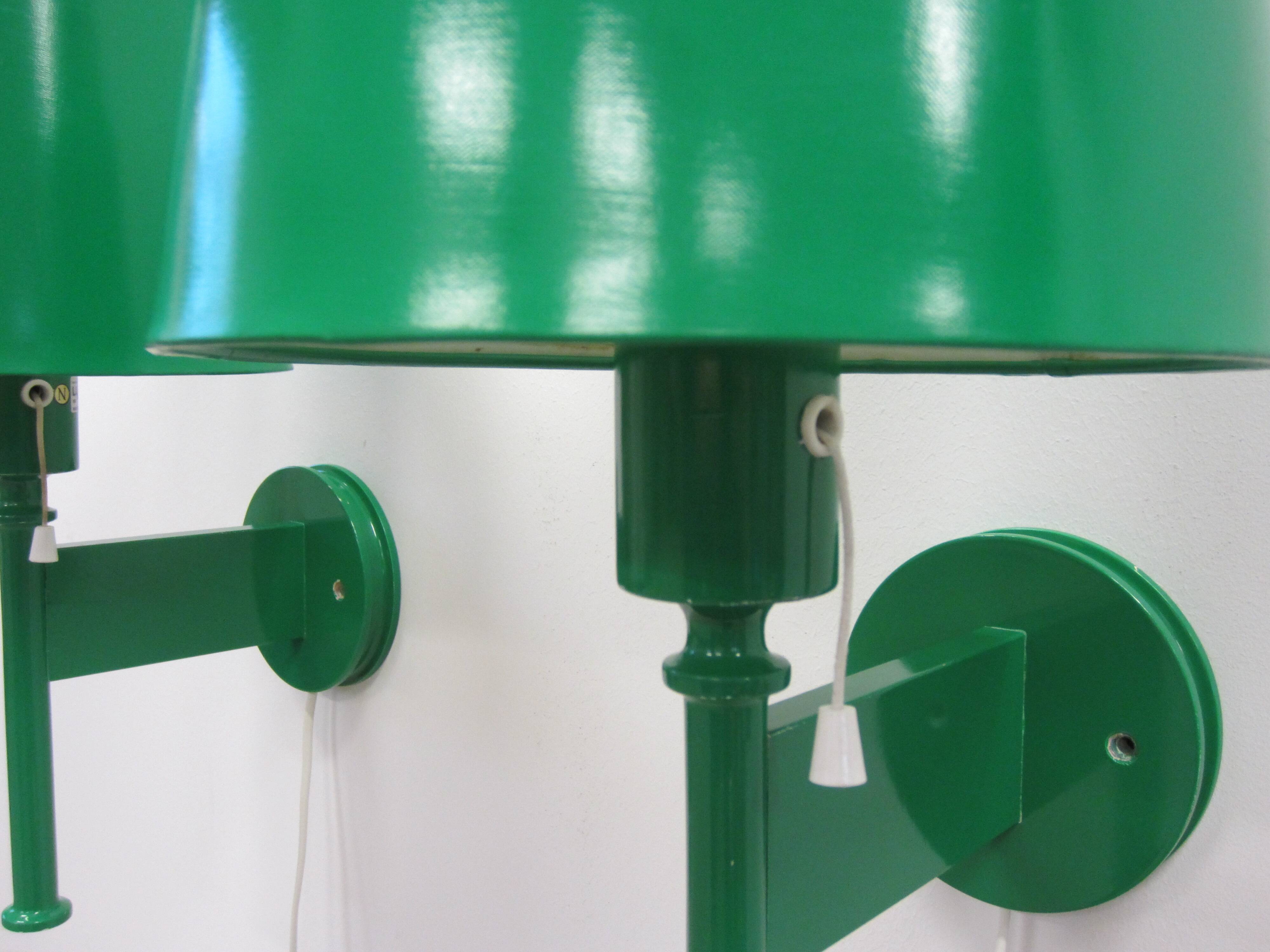 Pair of Scandinavian Luxus wall lamps by Uno and Östen Kristiansson