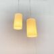 Modern mid-century German plastic suspension by Erco.
