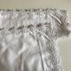 Pair of percale pillowcases embroidered festoons and daisies 1960