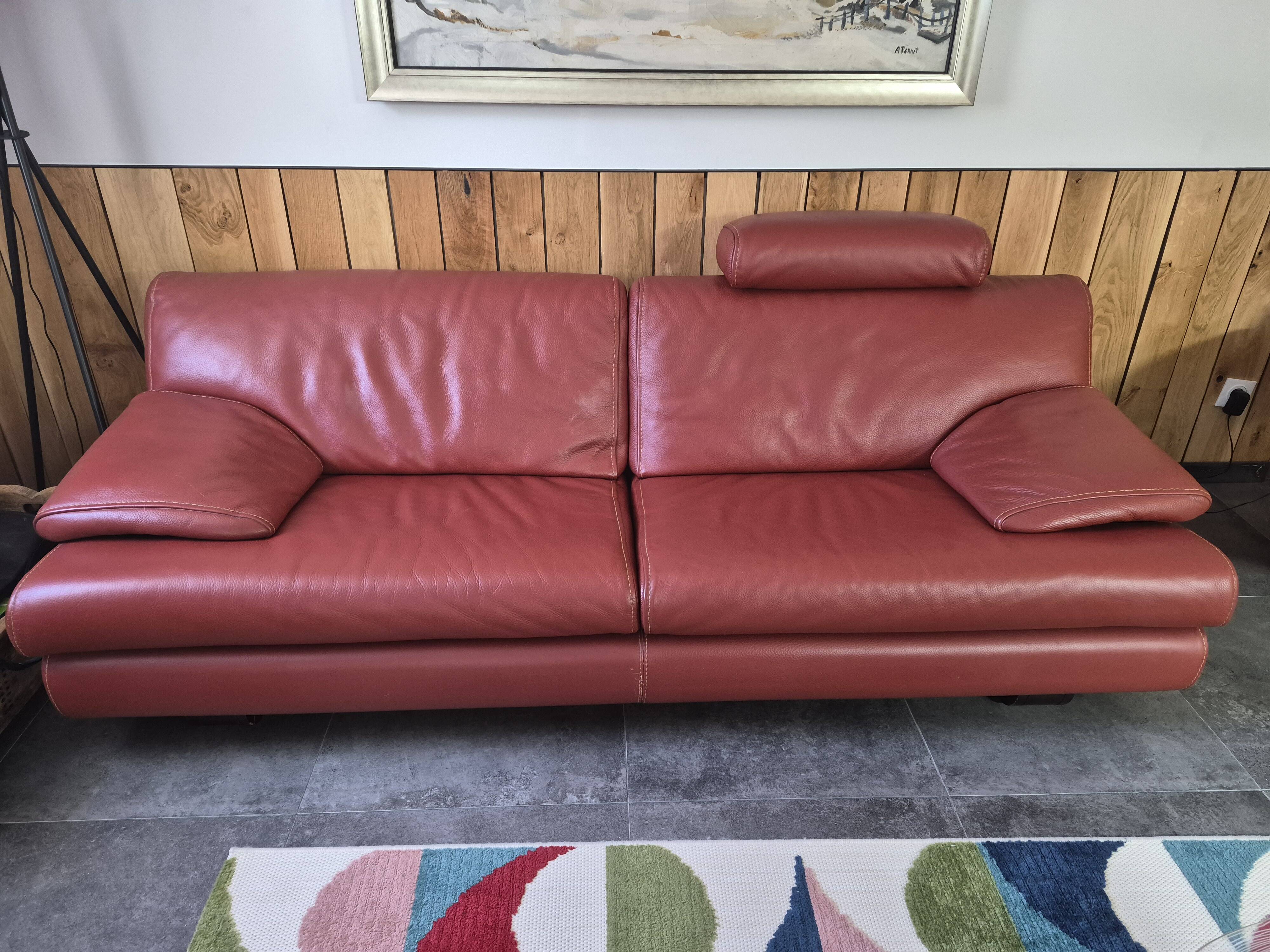 Roche Bobois leather sofa
