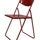 Vintage TED Folding Chair Design by Niels Gammelgaard 1980s Ikea in Red