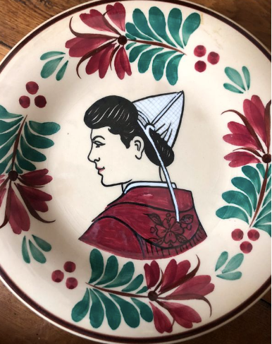 Set of 8 plates Keraluc Quimper