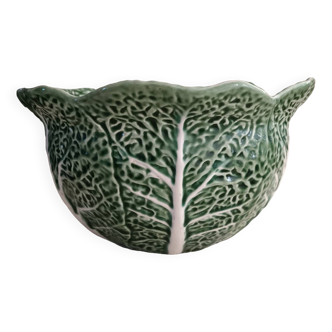 Bordallo Pinheiro earthenware cabbage salad bowl